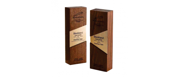 Exclusive Crystal Wooden Award