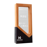 Exclusive Crystal Wooden Award