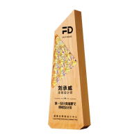 Exclusive Crystal Wooden Award