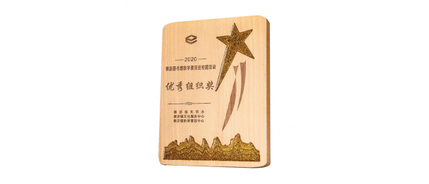 Exclusive Crystal Wooden Award