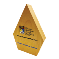 Exclusive Crystal Wooden Award