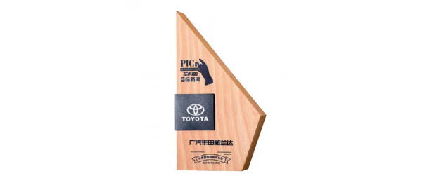 Exclusive Crystal Wooden Award