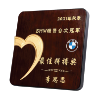 Exclusive Crystal Wooden Award