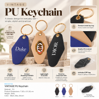 VINTAGE PU Keychain