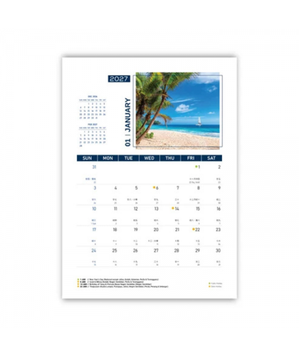 MAJESTIC BEACHES III Calendar