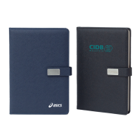 Meta Sewn PVC Notebook