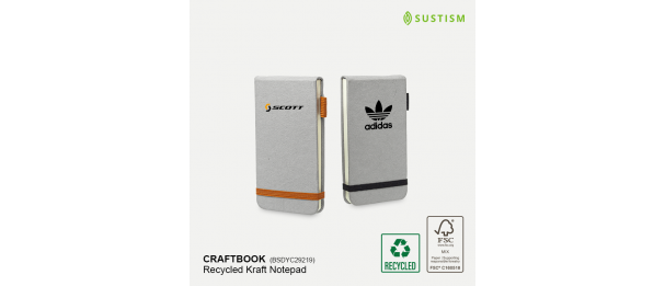 CRAFTBOOK Recycled Kraft Cover Notepad
