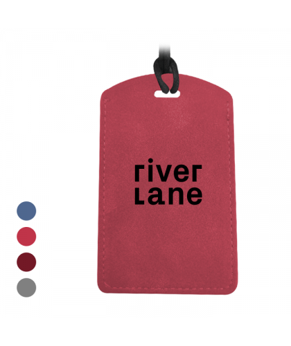 SUEDE PU ID Card Holder with Key Ring