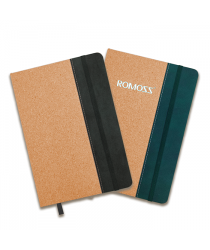 ECO-CORK Notebook with Velvet Tone