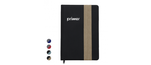 DOUBLE PU Hard Case A5 Notebook with Compartment