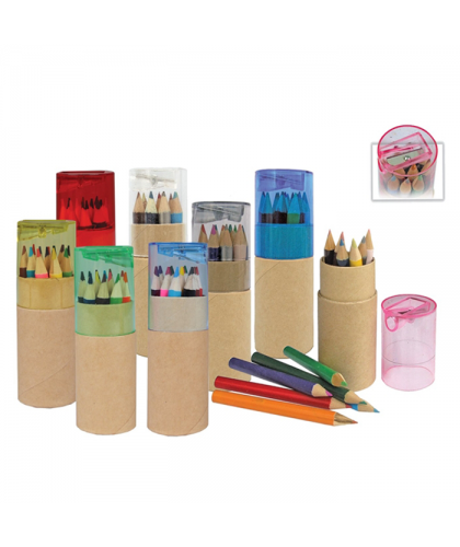 Color Pencil and Sharpener (12 pcs)
