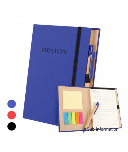 Notebook With Pen & Sticky Notes