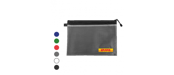 Frosted PVC Organizer with Net Divider – A4 Size