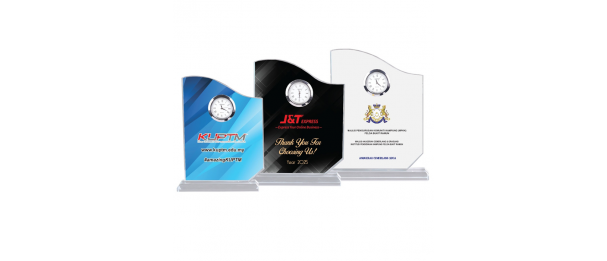 Crystal Plaque Clock