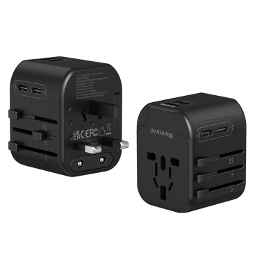 NEXUS Universal Travel Adapter with Dual Type-C + Dual USB