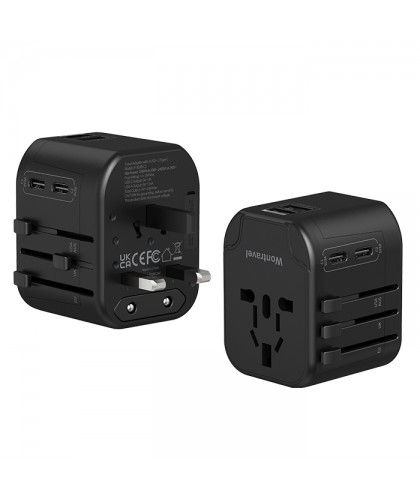 NEXUS Universal Travel Adapter with Dual Type-C + Dual USB