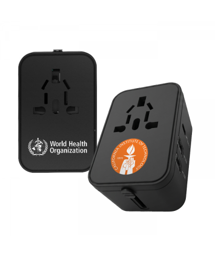 OMNIPORT Universal Travel Adapter with Dual USB + 1 Type-C