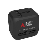 VOLTMATE Universal Travel Adapter with Dual USB + 1 Type-C