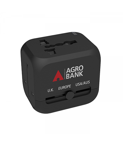 VOLTMATE Universal Travel Adapter with Dual USB + 1 Type-C