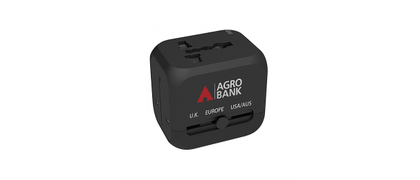 VOLTMATE Universal Travel Adapter with Dual USB + 1 Type-C