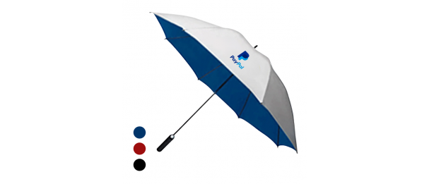 27" Auto Open Silver Coated Golf Umbrella