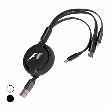 TRES Retractable 3 in 1 Cable