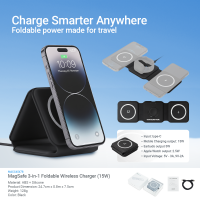 FOLD MagSafe 3-in-1 Foldable Wireless Charger (15W)