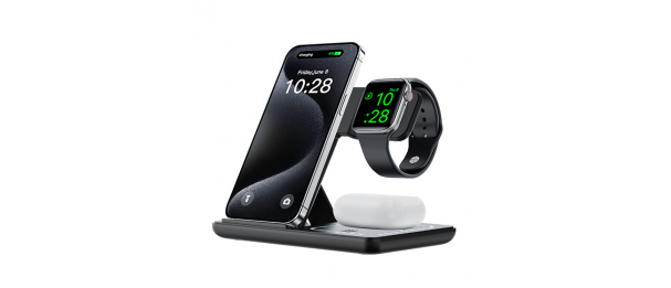 DOCK 15W 3 in 1 Wireless Charging Station