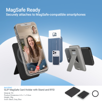 SLIP MagSafe Card Holder with Stand and RFID 